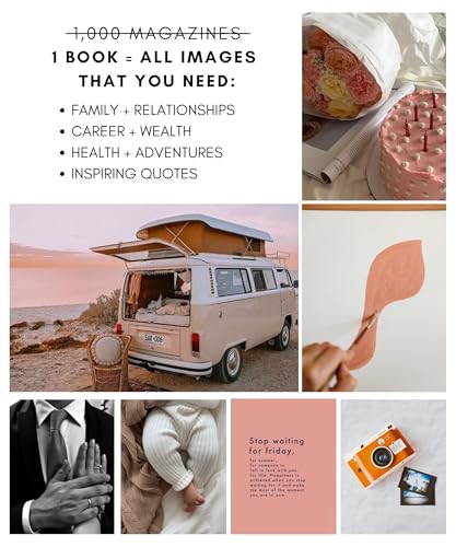Lamare Vision Board Book -1000+ Images, Vision Board Supplies for Women | Design Your Dream Life | Vision Board Kit, Vision Board Magazines, Collage Book for Manifestation & Scrapbooking - color: Original