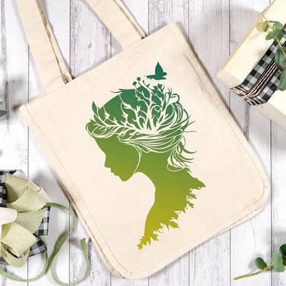 AFRTIEE Tree of Life Stencil Painting - 10 Pieces Large Nature Stencils for Crafts Reusable Wood Burning Drawing, Leaf Butterfly Plastic Painting Template for DIY Home Floor Fireplace Wall Decoration - style: Tree of Life Stencil