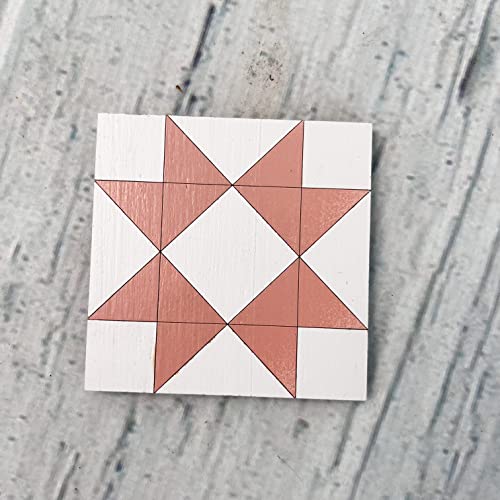 9" Barn Quilt Kit Set 4 | HST, Friendship Star, Dutch Sq, Flying Geese | Unfinished wood block signs to paint for DIY parties, farmhouse wall art collages, quilting crafts, handmade gifts. - size: 9 inches (set of 4), style: HST, Friendship Star, Dutch Sq