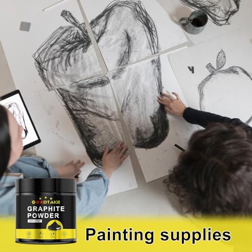 GOODTAKE Graphite Powder 1000 Mesh (Ultra Fine) – 1LB – High Purity Lubricant for Locks, 3D Printing, DIY Crafts – Conductive & Heat Resistant – Non-Toxic Dry Lubricant (1 Pound) - size: 1 Pound