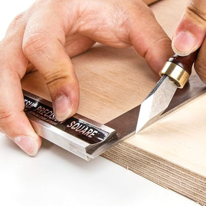 O'SKOOL Marking Knife High Speed Steel Blade Beechwood Handle - Precision and Durability for Professional Woodworkers, MAM016