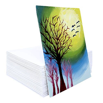 milo Canvas Flat Panel Boards for Painting, 16x20 inch, 12 Pack, White - size: 16"x20" Pack of 12
