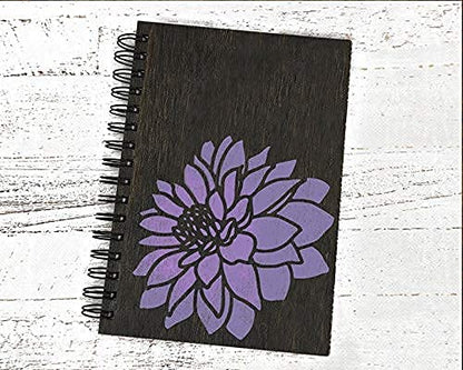 DLY LIFESTYLE Dahlia Stencil for Painting on Wood, Canvas, Paper, Fabric, Walls & Furniture - 6x6 Inches - Reusable DIY Art & Craft Stencil - color: Dahlia 6"x6"