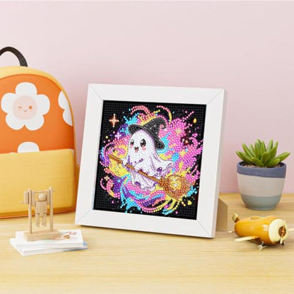 Arttoplus Halloween Diamond Art Painting Kits for Kids with Frame 7x7inch - color: CC1247-US