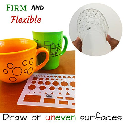 Mr. Pen French Curve and Template Ruler Set, 6 Pieces - style: 6 pcs