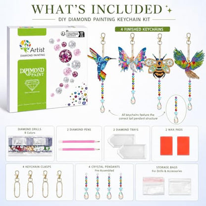 GOOTXUSK Art and Crafts for Kids Girls Ages 8-12, 8 9 10 11 12 Year Old Girl Birthday Gifts,Gem Art Diamond Painting Kits for Kids 8-12,Teenager Girl Gift Ideas,DIY Activities Window Suncatcher