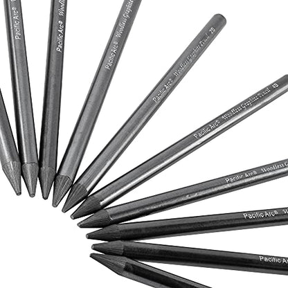 Pacific Arc Woodless Graphite Pencil 6 Pack Set, 2H, for Sketching, Drawing, Coloring and Art - color: 2H
