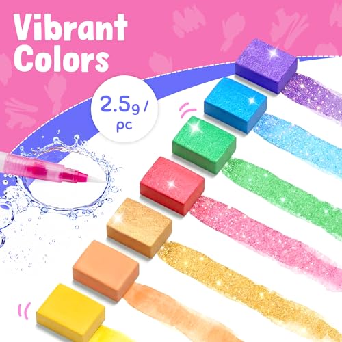JoyCat Mix & Match Paint with Water Coloring Books with Stickers (Princess) - style: Princess