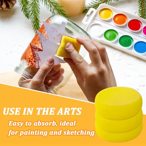 30 PCS Round Paint Sponges,2.9 inch Pottery Sponges - size: 30pcs-2.9inch