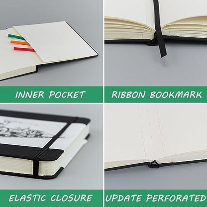 Vanrtto Hardcover Sketch Book, Square Mixed Media Sketchbook 10x10 Inch | Hardcover Square Sketch Book 120LB/200GSM Drawing Paper, 120 Pages/60 Sheets Sketch Pad for Adults, Mixed Media Sketchbook - size: 10x10 INCH