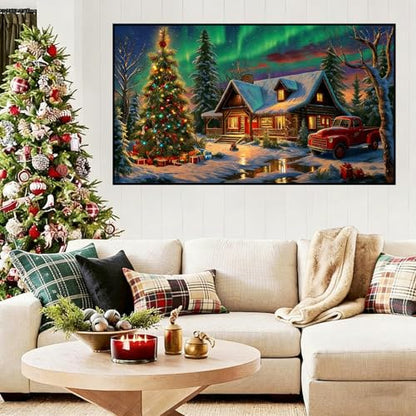 Extra Large Diamond Art Kits for Adults, 5D Diamond Painting Kits 28x16 In - color: Christmas Large Diamond Painting