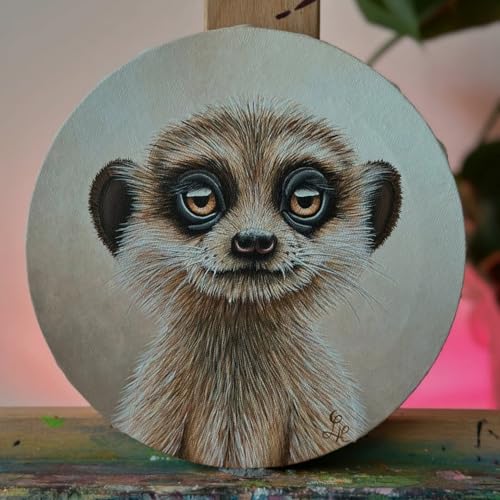 PHOENIX Round Stretched Canvas 6 Pack - 8, 10, 12 Inch Diameter (2 of Each) - 100% Cotton, 10 Oz Triple Primed White Blank Acid-Free Artist Shaped Canvases for Oil, Acrylic, Pouring Art - size: Round 8", 10" & 12", style: Studio Set (8 Oz.)