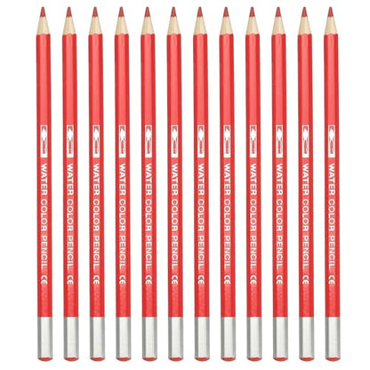 PATIKIL Watercolor Pencil, 12Pcs Water Soluble Pencils for Blending, Coloring, Sketch Drawing, Painting, Bright Red - color: Bright Red
