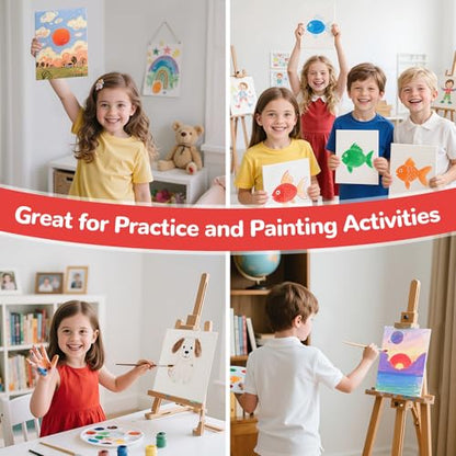80 Pack 5x7 Inch Canvas Boards Small Canvas Panels for Kids Painting - size: 5"x7"- 80pcs