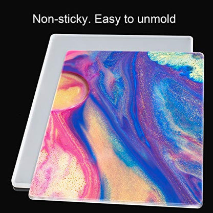 NiArt A4 Clipboard Epoxy Resin Mold & 5 Stainless Steel Low-Profile Clips