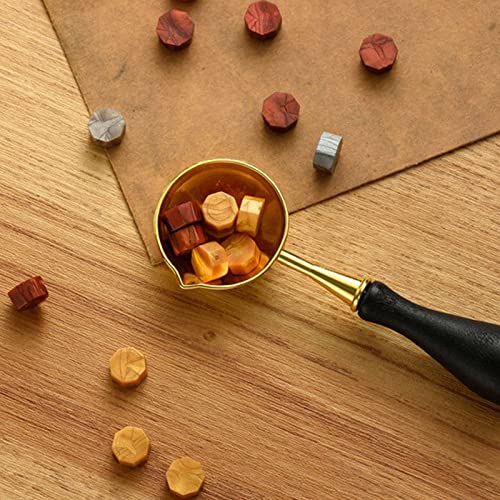 Joyeee Antique Quill Pen Set, with Quill Nibs, Glass Dipped Pen, Wooden Dip Pen, Fire Lacquer Wax Beads, Spoon, Seal Stamp, Pen Base, Cup & Ink Set, Best Gifts for Men & Dad #84 - color: Grey