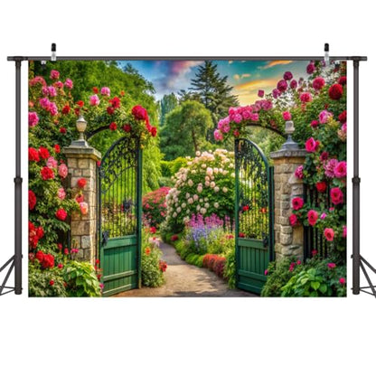 Hnzw 8x6FT Spring Photography Background, Spring Flower Window Indoor Background Decoration, Outdoor Garden Scene Birthday Parties Wedding Baby Showers and Event Photo Background Decoration 088 - size: 8x6ft