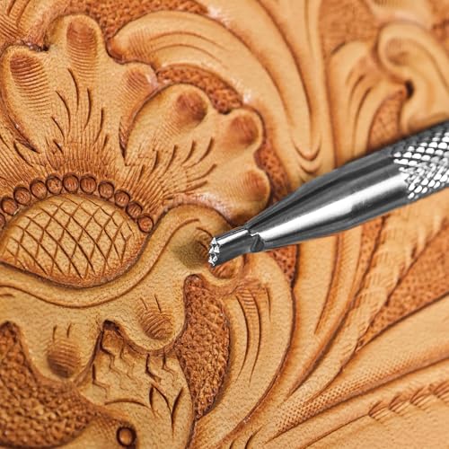 Leather Stamp Checkered Background Stamps 3Pcs Leathercraft Stamping Tool 304 Stainless Steel Mesh Pattern Carving Set for Crafting Carving DIY