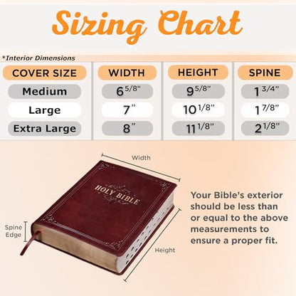Christian Art Gifts Classic Vegan Leather Bible Cover for Men & Women: Hope & Future Encouraging Scripture Verse, Debossed Design, Sturdy Easy Carry Case, Pockets, Pen Loops Storage, Brown/Tan, Medium - size: Medium