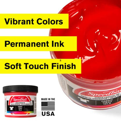 Speedball Art Products Fabric Screen Printing Ink, 8-Ounce, Blue - color: Blue, size: 8 fl oz