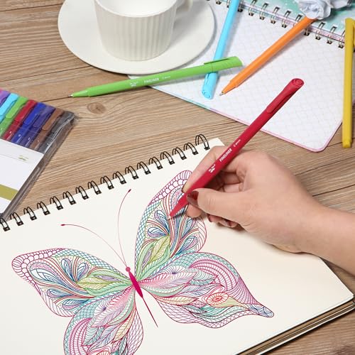 Mr. Pen- Colored Fineliner Pens, 12 Pack, 0.4mm