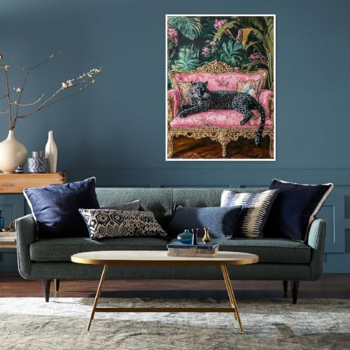 Cheetah Diamond Art Kits for Adults, Diamond Painting Kits for Beginner DIY | Leopard Diamond Dots Full Drill Crafts for Gem Art Dot Art for Adults Home Wall Decor for Teens Boys Girls 12x16 inch - color: DP-87