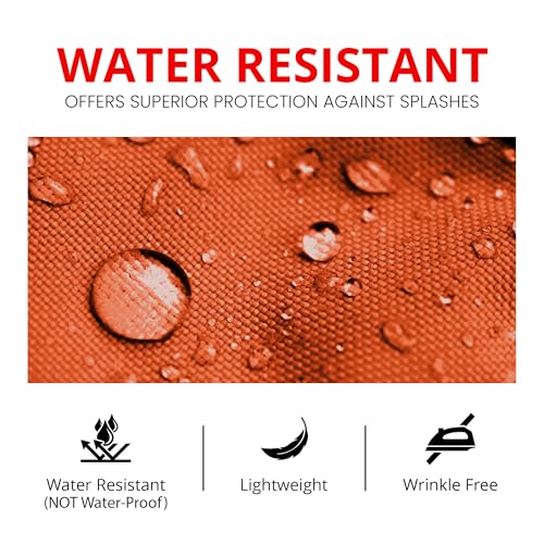 Utopia Kitchen 2 Pack Bib Apron, Adjustable with 2 Pockets, Water and Oil Resistant, Cooking Kitchen Chef Apron for Women Men - color: Orange