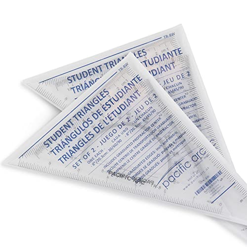 2 Pack Triangle Set 8 Inch 30/60 & 45/90 … - size: 8 Inches, style: 2 Pack