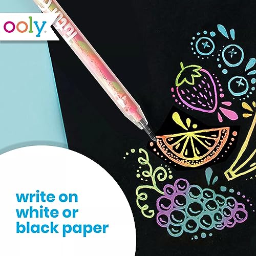 Ooly Scented Tutti Fruitti Color Changing Gel Pens, Set of 6 | Ages 3+, 1.00mm Nib, Color Changes as You Write, Scented, Fun Stationery and Arts and Crafts Supplies for Kids and Adults - style: Color Changing Pens