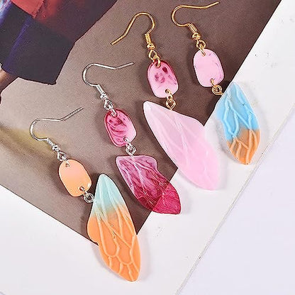 Attuslla Silicone Resin Earring Molds with Jump Rings for DIY Jewelry Making, Pendant, Earrings - color: Style 9