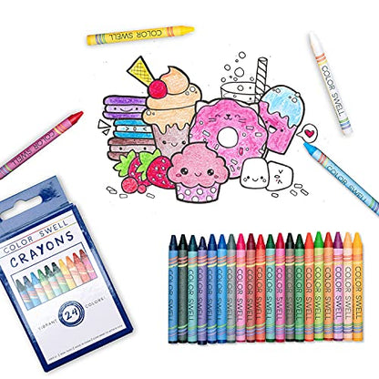 Color Swell Bulk Crayons, 40 Packs, 24 Colors Per Pack (960 Total) - size: 40 Pack | 960 Crayons