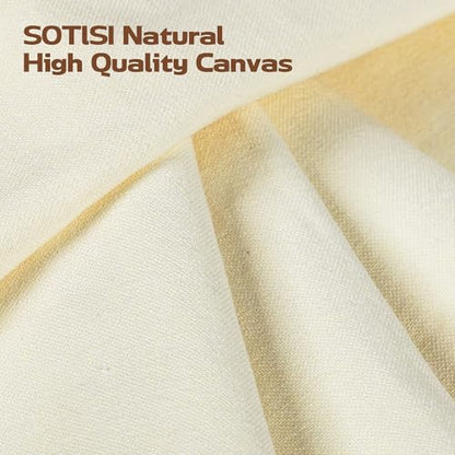 Canvas Fabric, Premium 10oz Natural Cotton Duck Canvas Fabric 62'' Wide for Arts & Crafts, Backings, Covers,1Yd (60 x 360 inchs) - color: Natural, size: 10Yd (60 x 360 inchs)
