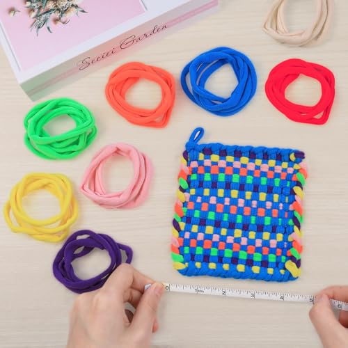 IQKidz 224 PCS Loom Loops Refill for Potholder Weaving Loom Kit Toys, Elastic DIY Arts and Crafts Loops Supplies for Kids Beginners, Perfect Birthday Gifts for 5 6 7 8-12 13 Year Old Girls - size: Loom Loop Refills