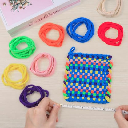 IQKidz 224 PCS Loom Loops Refill for Potholder Weaving Loom Kit Toys, Elastic DIY Arts and Crafts Loops Supplies for Kids Beginners, Perfect Birthday Gifts for 5 6 7 8-12 13 Year Old Girls - size: Loom Loop Refills