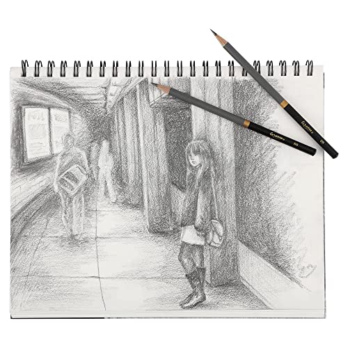 Creative Mark Cezanne Graphite Artist Drawing Pencil Set of 12 with 9x12 SoHo Urban Artist Sketchpad