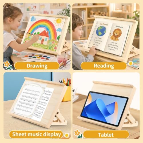 Tabletop Easels for Kids Painting with Paper Roll Dispenser
