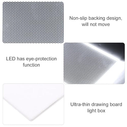 A6 Portable LED Light Box small light pad LED Light Board small light pad Artcraft Tracing Light Pad LED Drawing Tablet, Light Board flip book paper for Mesas de Luz
