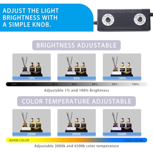 Photo Studio Light Box, 20"x20" Professional Photography Photo Light Box with 160 LEDs Lights & 4 Color Backgrounds for Product Picture Photography - size: 20 x 20 inches