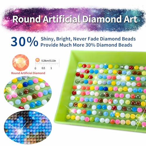 YALKIN 5D Diamond Painting Kits for Adults, Four Seasons Diamond Art Kits Full Drill Diamond Painting Kit for Adult Beginners, DIY Crystal Picture Art for Home Wall Decor 40x70cm/15.7x27.6in