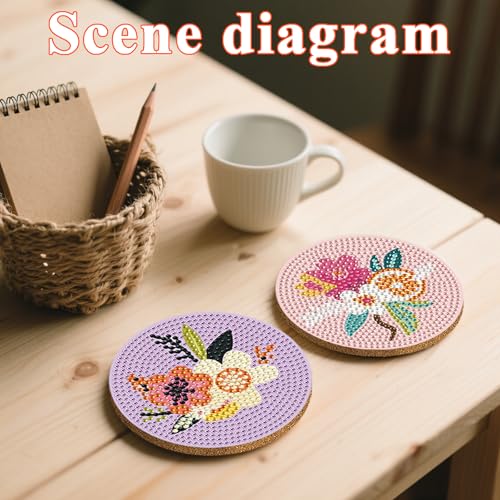 Gem Dots Craft Arts Supplies Party Home Decor 8pcs - color: Eflower