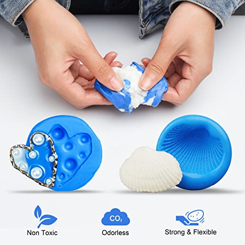 LET'S RESIN Silicone Putty, 1LB/40A Mold Making Kit | Non-Toxic, Strong & Flexible, Easy 1:1 Mixing Ratio for Reusable Silicone Molds, Resin, Soap