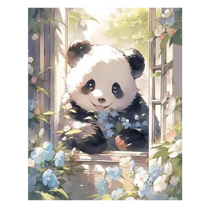 Reivworl Panda Paint by Numbers Kit for Adults Beginner 16×20 inch | Panda Paint by Number Kits 16×20 inch, Crafts on Canvas with Gifts. - color: 15-Panda