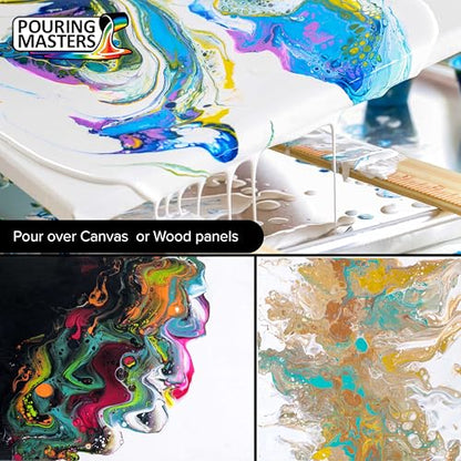 Pouring Masters Chocoloate Brown Ready to Pour Acrylic Pouring Paint - Premium 8-Ounce Pre-Mixed Fluid Acrylic Paint - Fluid Art Supplies for Canvas, Wood, Paper, Tile & Rocks | Premium, Pre-Mixed Fluid Acrylic Paint - Fluid Art Supplies for Canvas, Wood,