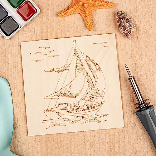 18 Pack Basswood Sheets 6X 6 x 1/16 Inch Thin Wood Sheets for Crafts | Unfinished Plywood Balsa Wood Sheets Squares Boards for Crafts Architectural Models Laser Cutting Woods Burning and Drawing - size: 6 x 6 x 1/16 inch