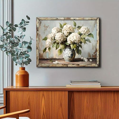 Hydrangea Diamond Art Kits for Adults Round Diamond Painting 16x12 Inch - color: DD149