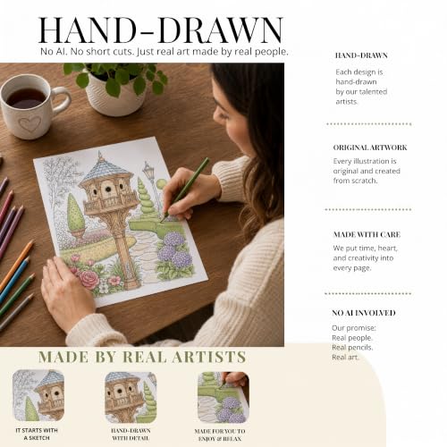 Cozy Vibes: Adult Coloring Book for Women with Whimsical Birdhouses