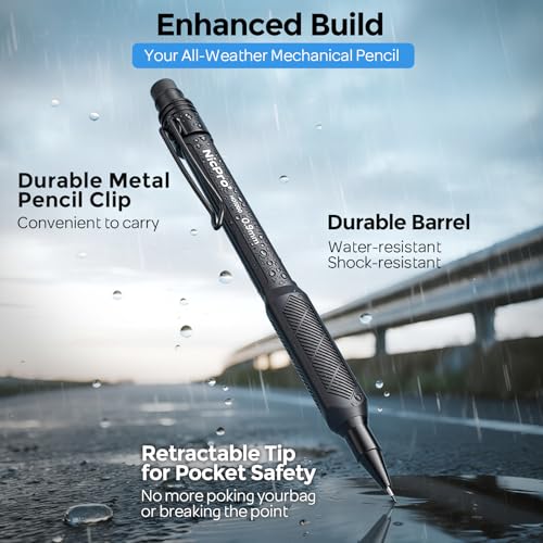 Nicpro Art Mechanical Pencil 0.9mm with Case, 3PCS Mechanical Pencils 0.9 - style: 0.9mm(3 Pcs)