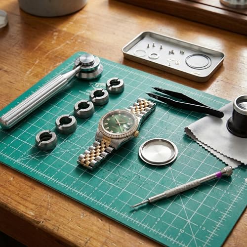 ALVIN GBM Self-Healing Cutting Mat 8.5 x 12 inch | Double-Sided Green/Black | 5-Layer Gridded Surface for Arts, Crafts and Sewing - Model GBM0812 - size: 12"L x 8.5"W