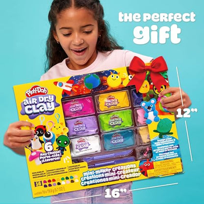 Play-Doh Air Dry Clay Mini Maker Creations, Makes 6 Keychains - color: Keychains, size: 6 Pack
