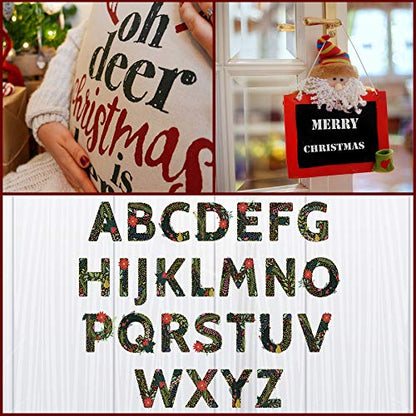FEBSNOW 36 Pcs 3 Inches Alphabet Letter and Number Stencils - size: 3 inches